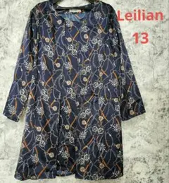 未使用級♡レリアン チュニックワンピース 総柄 フレア 半袖 2023年 13 未使用級♡レリアン チュニックワンピース 総柄 フレア 半袖