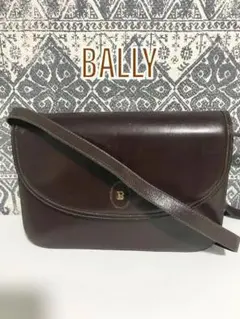 BALLY バリー ヴィンテージ レザー ショルダーバッグ ハンドバッグ 茶色