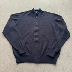 【NAUTICA】ノーティカ フルジップ コットンニット セーター S