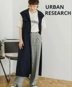URBAN RESEARCH ノースリーブワンピース ダークブルー