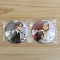 進撃の巨人 エレン 缶バッジ ラバスト ぬいぐるみセット canb_1_1_40f5fa61-8733-48c8-