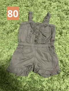 カーキ　サロペット　80〜90