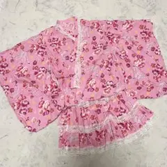 浴衣ドレス♡姫ギャル レース付き いちご地雷 y2k 平成 140cm ロリータ
