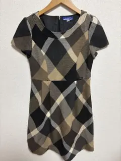 バーバリー BURBERRY BLUELABEL チェック柄 ワンピース 38