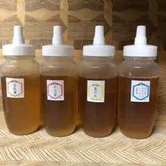 セール【非加熱・生はちみつ】4種セット・300g×4（4本）