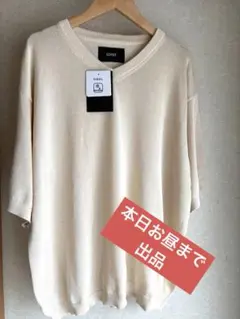 【CIYOT】半袖ニット Vネック 新品　Ｌサイズ