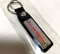 未開封 新品◆ HONDA ホンダ純正 キーリング キーホルダー レザー 黒