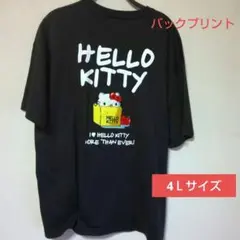 大きいサイズ▪キティ▪サガラ刺繍 4Ｌ▪Tシャツ▪ユニセックス▪新品未使用