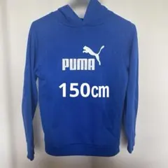 プーマ キッズ パーカー ブルー 150