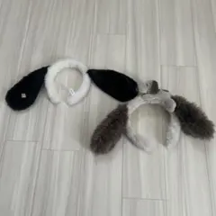 2点セット　USJ ウサギ耳&スヌーピー　カチューシャ