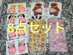 8点セット ぷくぷくシール 立体ステッカーデコ シール帳 おしりシール　柴犬
