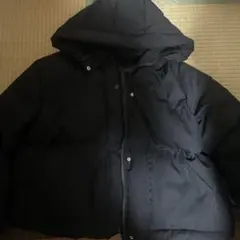 SHEIN フード付きダウンジャケット 2XL ブラック