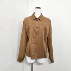 Robe フェイクスエード ジャケット ブラウン キャメル 長袖（11）きれいめのサムネイル