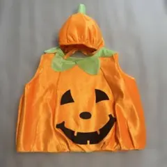ハロウィン　コスチューム　かぼちゃ　パンプキン　帽子付き　コスプレ　衣装