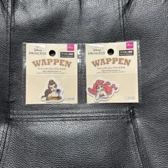 ディズニープリンセス ワッペン 2個セット
