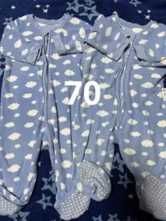 ユニクロ　足付きロンパース　70