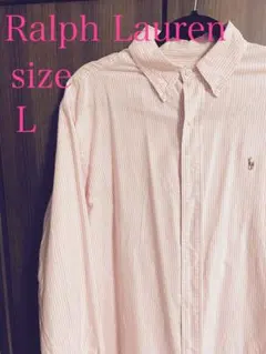 ヴィンテージ　ラルフローレン Ralph Lauren ☆ 長袖BDシャツ L