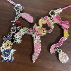東京 ディズニーリゾート ストラップ 2個　ミニーマウス