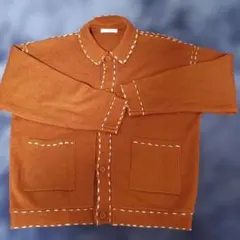 最終お値下げ!　即完品　ハンドステッチ　カーディガンのサムネイル