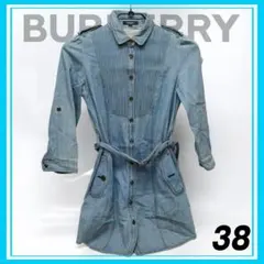 美品✨BURBERRY バーバリー デニムミニワンピース Y2K ノバチェック