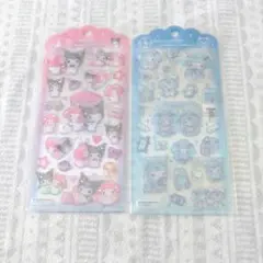 サンリオ◎ドロップジュエリーシール◎マイメロ・クロミ◎２枚組◎未使用品