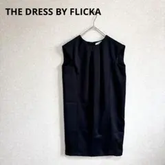 THE DRESS BY FLICKA ノースリーブタックワンピース 裾レースFのサムネイル