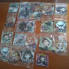 鬼滅の刃　ステッカー　カード　18枚