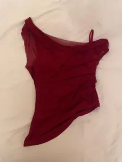 ワインレッド シフォンキャミソール