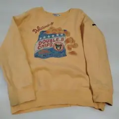 DOUBLE.B チップス デザイン 薄手トレーナー