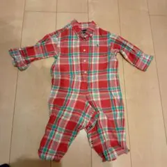 Ralph Lauren チェック柄ロンパース 80サイズ