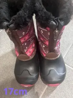 子ども用防水スキー用ブーツ ピンク/黒