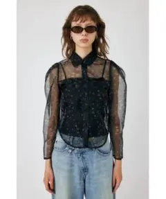 MOUSSY マウジー SHOULDER TUCK SHEER シャツのサムネイル