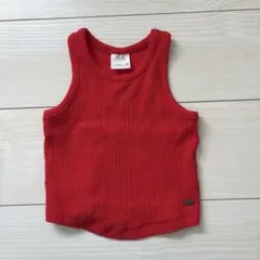 ZARA 赤 リブ編み タンクトップ 120のサムネイル