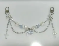 ハンドメイド チャーム スクバチャーム 11 水色系 y2k 韓国 ゆめかわ