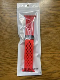 Apple Watchバンド 赤　ワンタッチ式