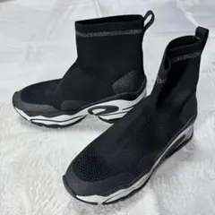 美品】ASH（アッシュ）LAZER ハイカットスリッポンスニーカー 黒24cm