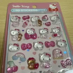 新品✨ハローキティ3Dシール①