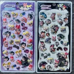 パワーパフガールズ ボンボンドロップシール 風 かたいシール 2枚