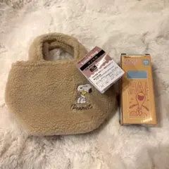 【新品】2点セット　おかいものスヌーピー　ランチバッグ　ミニボトル　Skater
