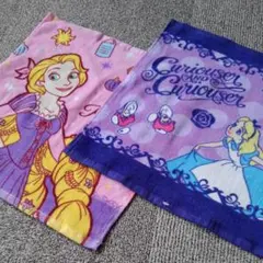不思議の国のアリス&ラプンツェル　ハンドタオル　2枚セット★
