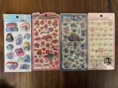 ［ちいかわ、スティッチなど］キャラクターシールセット 4シート