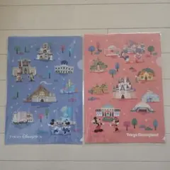 東京ディズニーシー 東京ディズニーランド クリアファイル3枚セット