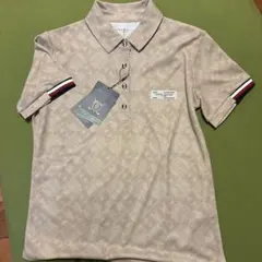 TOMMY HILFIGER GOLF モノグラム ポロシャツ S ベージュのサムネイル