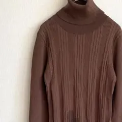 SLY ニットワンピース セーター リブ タートルネック シンプル ストレッチ