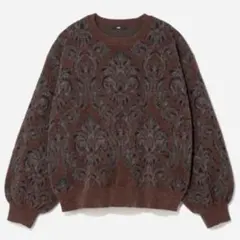 【極美品】HARE ダマスクガラモールニットプルオーバー