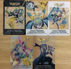 ポケモン 初音ミク ポケミクライブ ららぽーと 特典 クリアカード 全5種