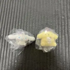 サンリオ ふわふわフロッキー 2個セット　ポムポムプリンとシナモンロール