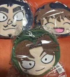 忍たま乱太郎 ミニポーチキーホルダー 五の段 山田利吉、土井半助、山田伝蔵