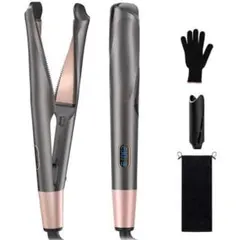 2in1　ヘアアイロン　カール&ストレート　マイナスイオン　27mm　プロ仕様