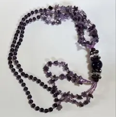 ◾️アメジスト多層ネックレス